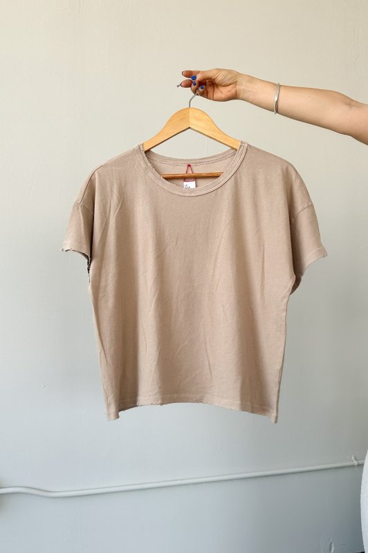 Vintage Fille Tee - Mushroom