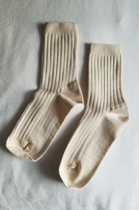 Her Socks (MC cotton) - Porcelain