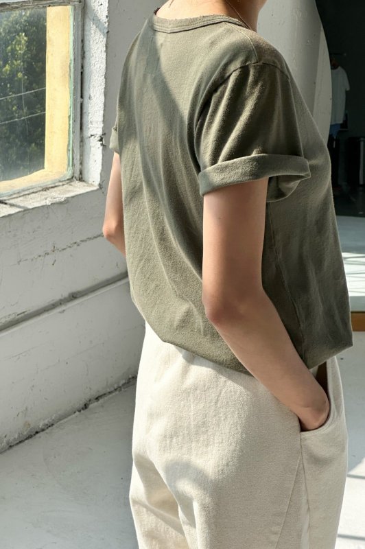 Vintage La Vie Tee (Organic Cotton) - Olive Green