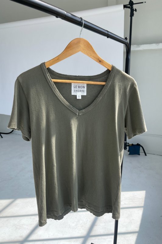 Vintage La Vie Tee (Organic Cotton) - Olive Green