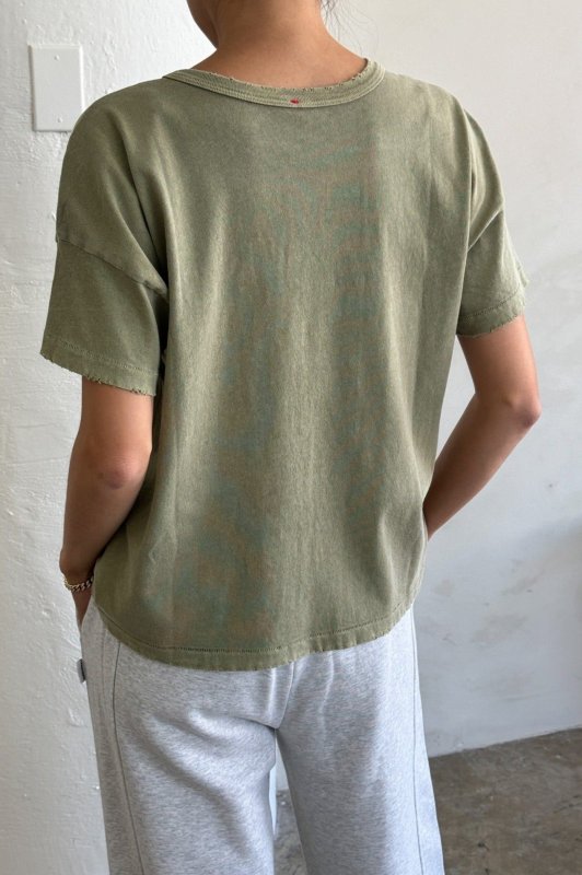 Vintage Fille Tee - Pistachio