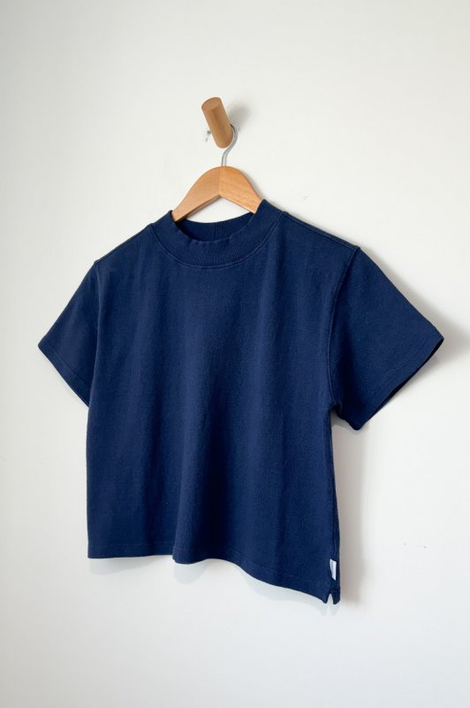 Sunset Mock Neck Tee - Midnight