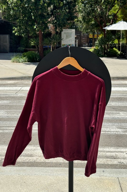 Daisy Long Sleeve Top - Cabernet