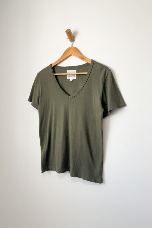 Vintage La Vie Tee (Organic Cotton) - Olive Green