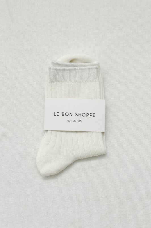 Her Socks (MC cotton) - Classic White