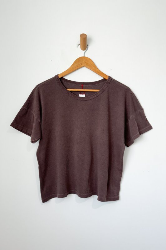 Vintage Fille Tee - Coffee