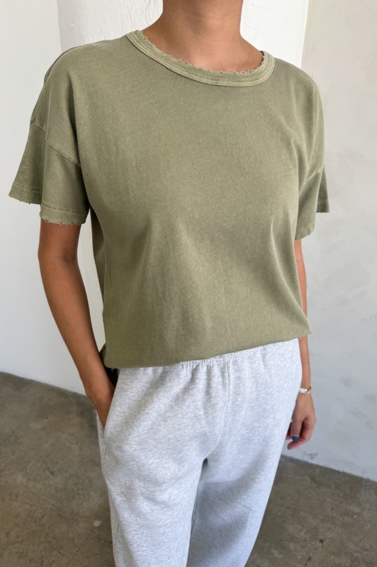 Vintage Fille Tee - Pistachio