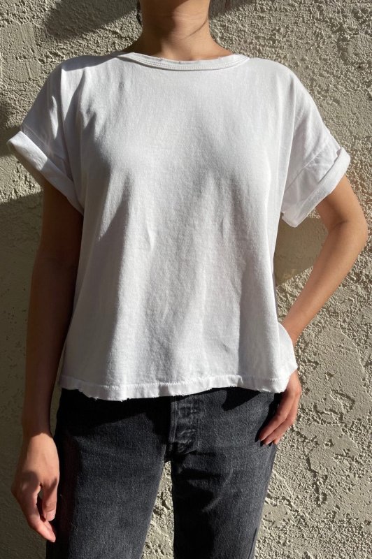 Vintage Fille Tee - Clean White