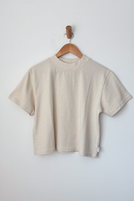 Sunset Mock Neck Tee - Naturel