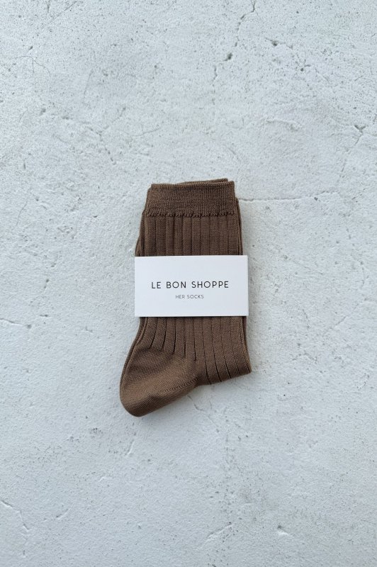 Her Socks (MC cotton) - Dark Tan